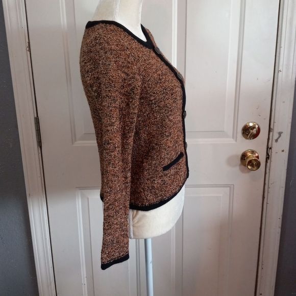 A.IDA Cardigan Wool Blend Button Front Sweater - Picture 4 of 16